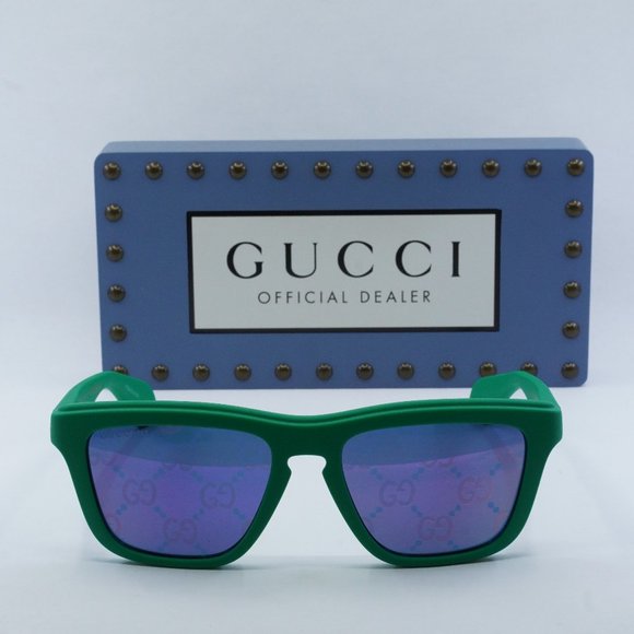 FINAL PRICE NEW GUCCI GG1571S 004 GREEN BLUE SUNGLASSES - Picture 2 of 10